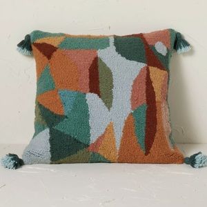 Opalhouse x Jungalow Abstract Punch Needle Square Throw Pillow Multi + Insert
